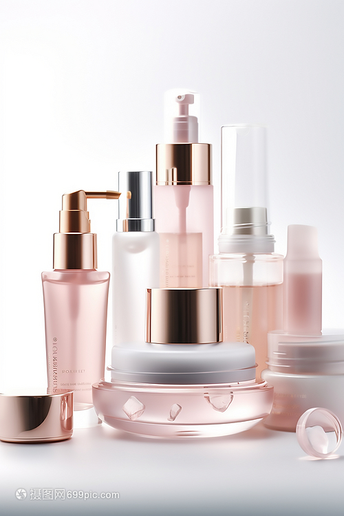 粉黛流光 护肤品瓶身数字艺术的视觉革命